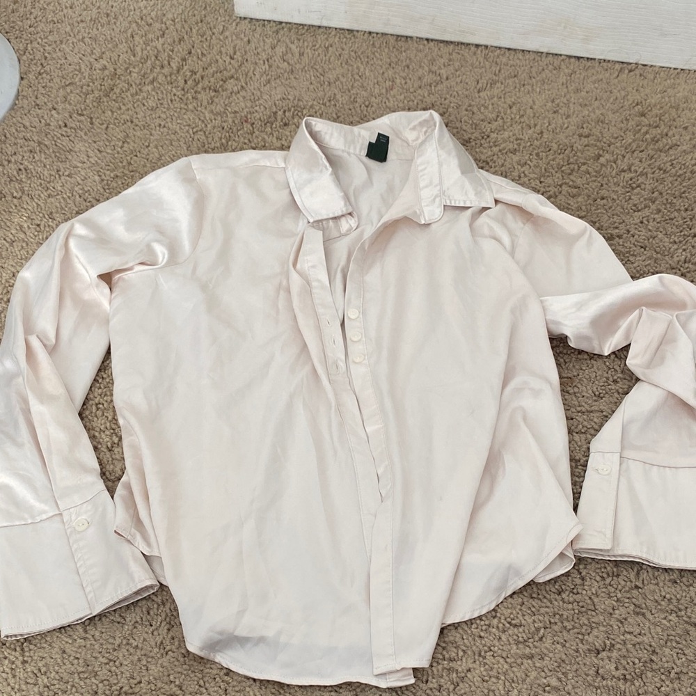 Wild Fable Cream Button Down Shirt